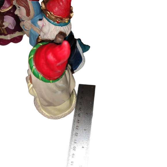 Set of 7 Gnome Nativity Creche Christmas Figures Jesus, Mary, Joseph, Wise Men - Picture 10 of 15
